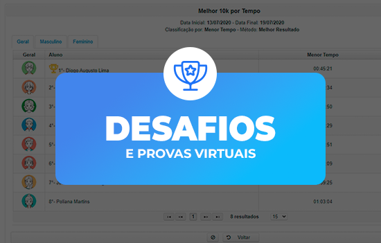 Desafio e Prova Virtual SisRUN