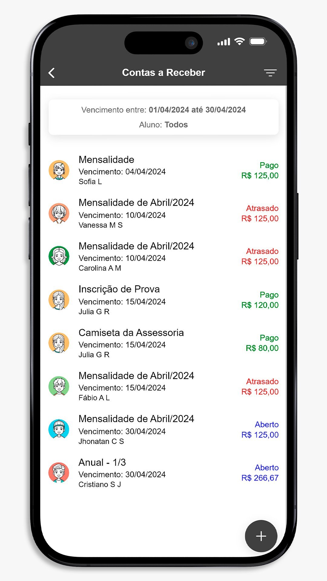 SisRUN Coach - Financeiro