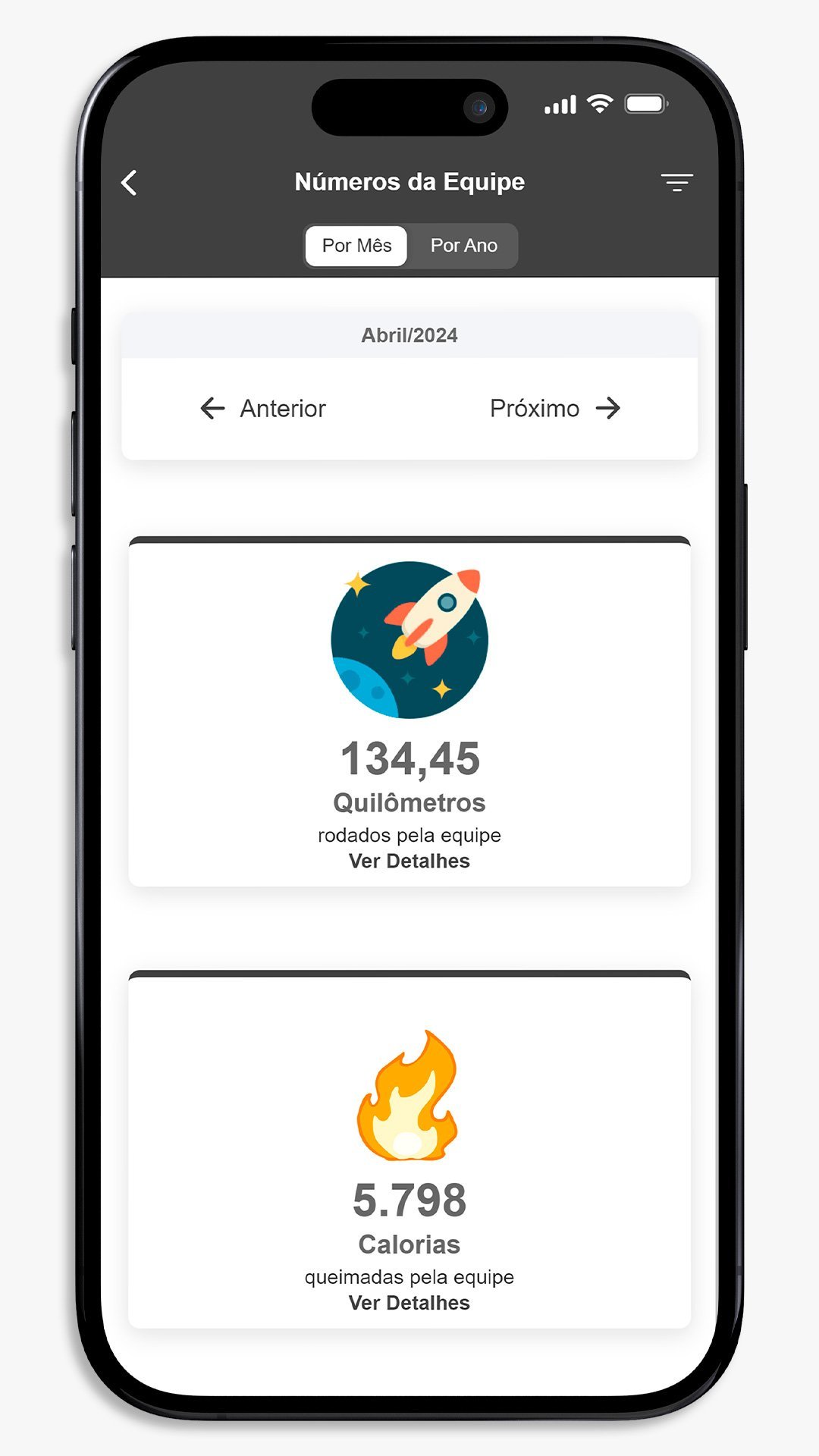 SisRUN Coach - Números da Equipe