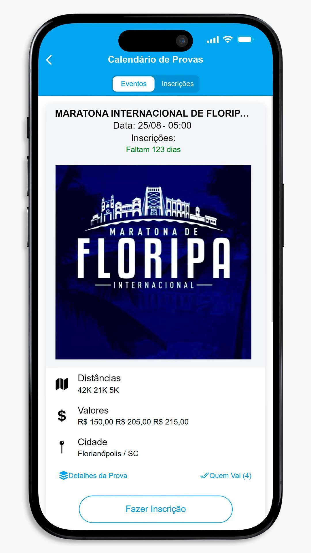 SisRUN Elite - Calendário de Provas