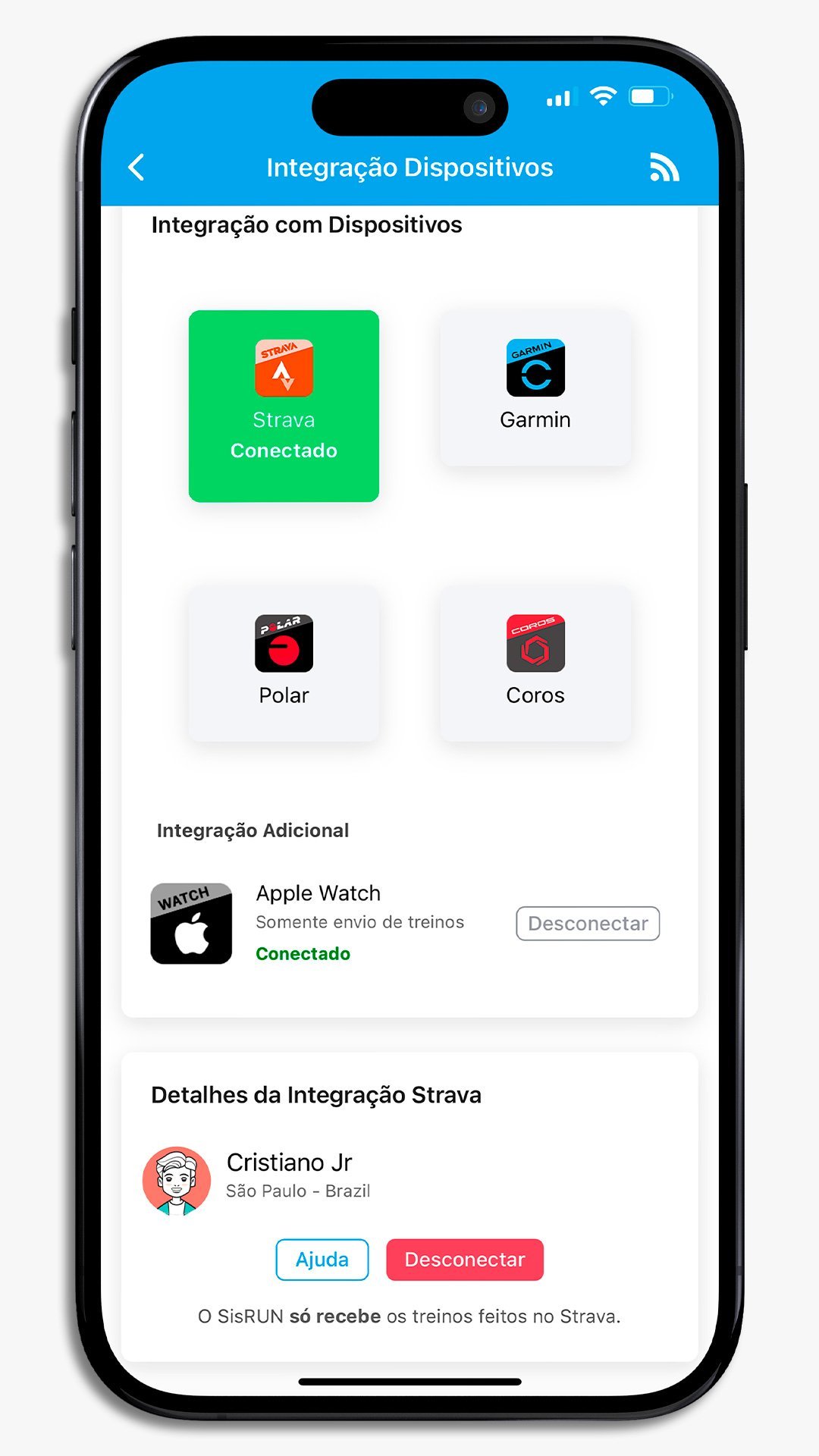 SisRUN Elite - Integração GPS