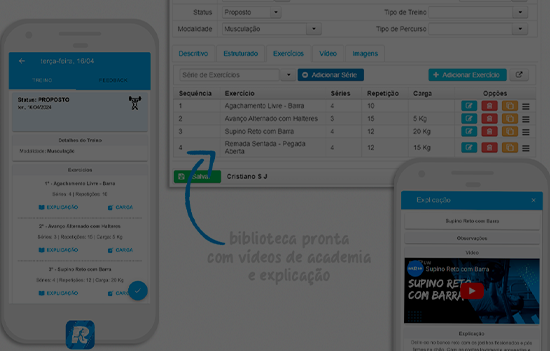 Exercícios com Vídeos Prontos